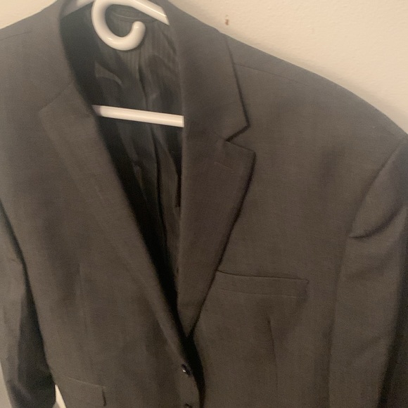 Stunning Calvin Klein Charcoal Grey Wool Suit Jacket Very Sharp 42R slim fit 🔥 - Picture 2 of 5